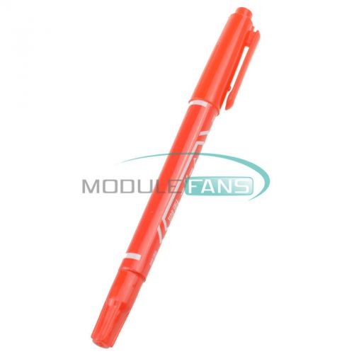 2PCS CCL Anti-etching PCB circuit board Ink Marker Double Pen For DIY PCB RED M