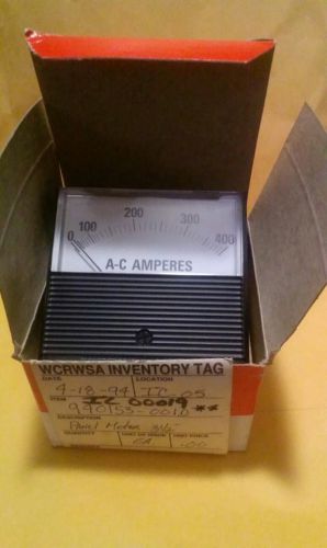 NEW  MODUTEC  3-1/2&#034;  PANEL METER  0-400 A-C AMPERES   940153-001D