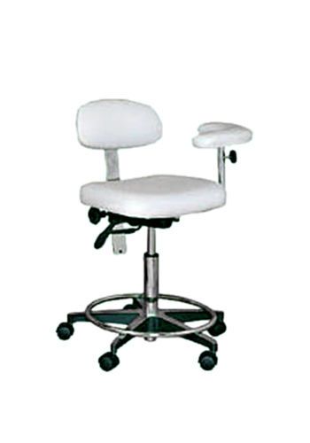 Galaxy 1078-AD Rectangle Seat Dental Assistant&#039;s Hygienist Stool Chair w/ Back