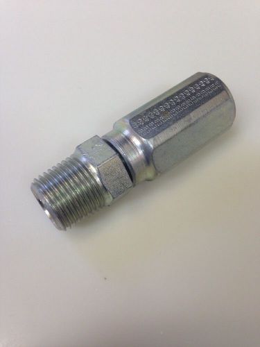 Field Attachable Fitting Parker  1/4&#034; Hose  X 1/4&#034; NPT  SAE 100 R1