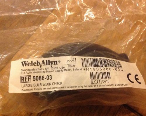 Welch Allyn Large Inflation Bulb- 5086-03- New