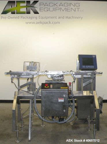Used- Mettler-Toledo High Speed Checkweigher, Model Beltweigh/S/SD. 12&#034; wide x 6