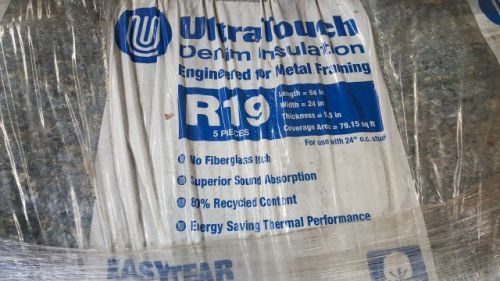 Ultratouch r19 denim insulation 8 bags for sale