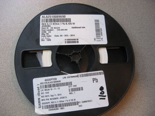 Reel of PCB Components MFG No: RC1206FR-075K11L Qty on Reel: 1100