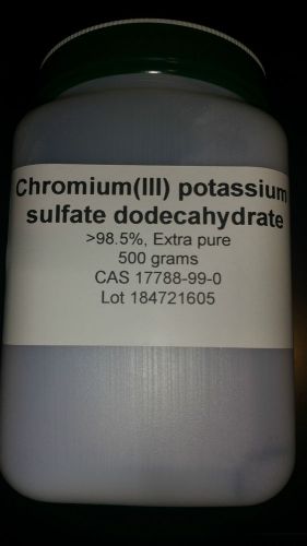 Chromium potassium sulfate , &gt;98.5%, Extra pure, 500 gm