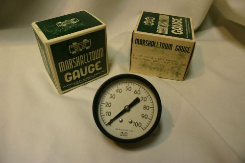 Marshalltown #0-100 pressure gauge NEW IN BOX