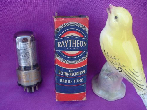 6SD7 TUBE MADE BY RAYTHEON IN ORIGINAL BOX TESTS GOOD
