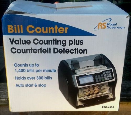 Royal Sovereign Bill Counter with Counterfeit Protection RBC-4500