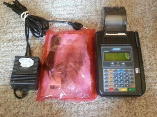 Hypercom T7PLUS Credit Card ATM POS Terminal With AC Adapter Instuctions
