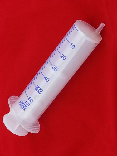 (5) NEW Assorted Luer-Slip® Tip Poly-Syringes - Choose from 30ml, 50ml or 60ml