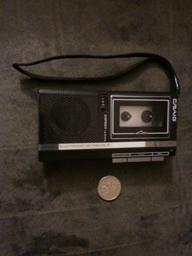 Craig microcassette recorder with counter, 2 speed, J554