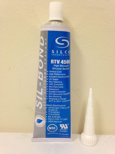 Food Grade RTV Silicone Sealant Adhesive Aluminum 2.8 oz