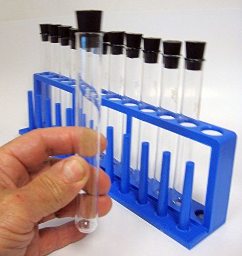 Test Tube Set, 18 X 150mm with Rack and Stoppers