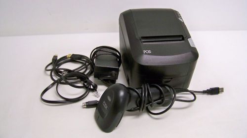 POS X EVO Green &amp; EVO Laser Receipt Printer &amp; Barcode Scanner (3B)