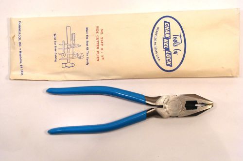 Vintage nos  channellock usa pro 7&#034; wire plier linesman side cutter #3147g for sale