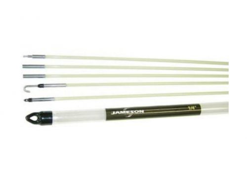 Jameson 24 ft. non conductive fiberglass sectional glow fish rod kit new for sale