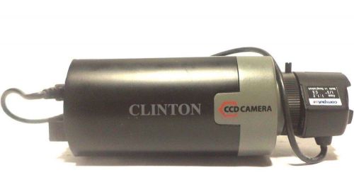 Clinton CE-CC115  W/Computar Lens 1:1.2-4mm, 1/3 CS Color Security CCD Camera