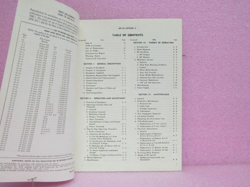 Military Manual TS-418/U, TS-418A/U, TS-418B/U, TS-418C/U Revision Pages, Maint.