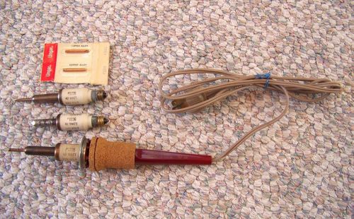 Ungar # 776 Soldering Iron with Spare Ungar Tips, USA Made - Ex Condition