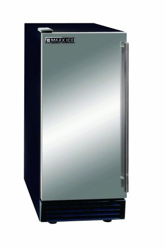 Maxx ice mim50, 14.6x23x33.3-inch self-contained ice maker, 50 lbs/day, slab cub for sale