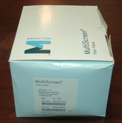 10 Millipore MAUF01010 Multiscreen Filter Plates Ultracell Membrane 10 kDa NMWL