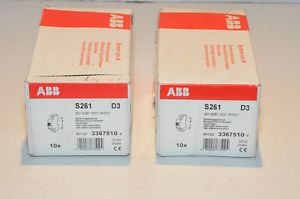20pcs ABB S261-D3 3 Amp / 1 Pole Circuit Breakers  New in the boxes!  $125