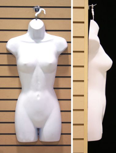 White Hanging Female Mannequin Body Form Torso Display