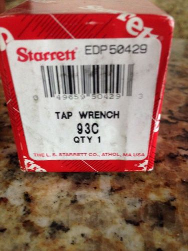 L.S. STARRETT 93-C T-WRENCH 1/4&#034; TO 1/2&#034; CAPACITY NEW IN BOX