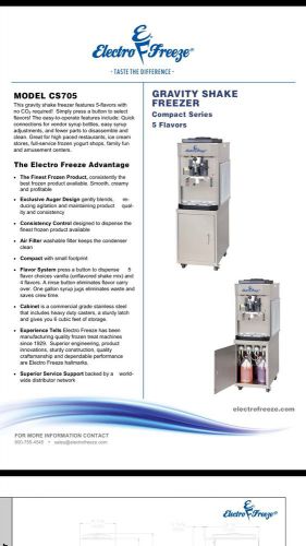 ELECTRO FREEZE ModelCS705 5 Flavor Milk Shake Machine