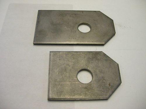 3/16 steel flat bar fastener tab 2-1/2&#034; wide package of 2 for sale