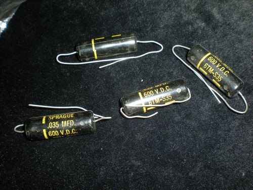 SPRAGUE BLACK BEAUTY CAPACITOR 0.035uF 600v 6TM-S35 .035uF VINTAGE AUDIO AMP