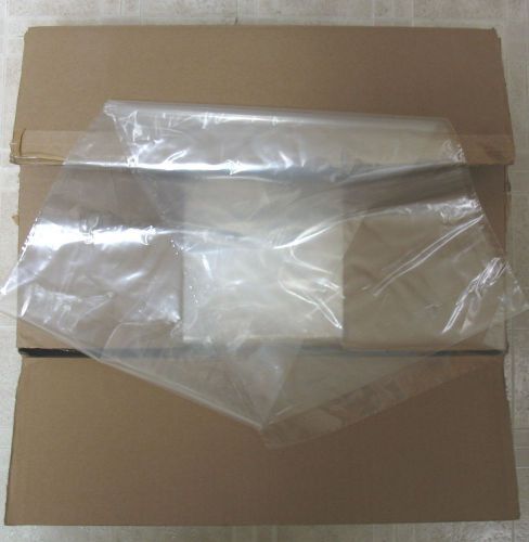 New 100 Poly Bags 14.5&#034;x6.5 x 31.5&#034;  1.5 Mil Clear Polyethylene Plastic open top