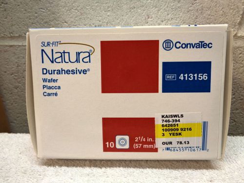 CONVATEC Sur-Fit Natura Durahesive Flexible Wafer~10 Pack~413156~2 1/4~57mm~NEW
