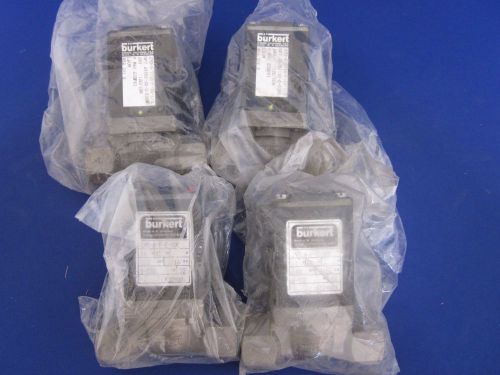 Burkert 452 241 g general purpose valve 2/2 way, 290-a-7/16-f-ss-1/2, lot of 4 for sale