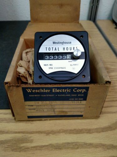 New Weschler Electric Total Hours/Reset Meter 291b474A20