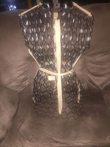 VINTAGE WIRE METAL MESH DRESS FORM MY DOUBLE WITH ORIGINAL TAG