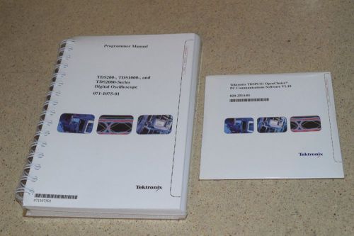 TEKTRONIX PROGRAMMER MANUAL &amp; SOFTWARE TDSPCS1 TDS200  -NEW/SEALED(AA)