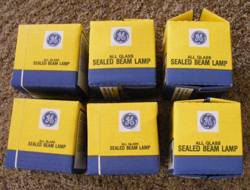 6 NEW GE Sealed Beam Light 7613 Emergency Replacement Lamp Light Bulb 6V 8W