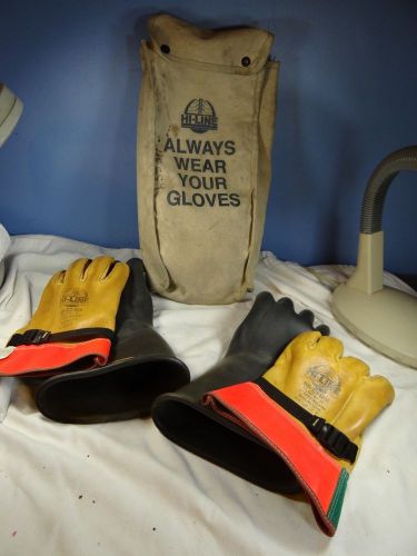 Hi-line class 2 utility gloves sz 10,and glove proctor sz 11 for sale