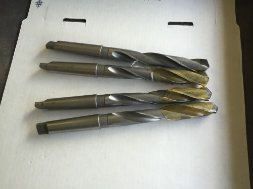 7/8&#034; Carbide Tip  MT3 6&#034; LOC 11&#034; 2 Flute  Lot of 4  Free shipping