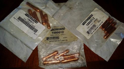 (3)5-Pack Bernard 1580012 Contact Tips for MIG Guns .035&#034; (6) and .045&#034; (4)