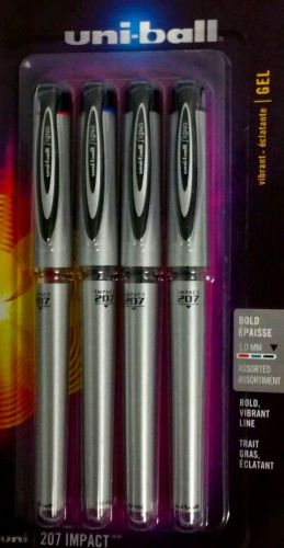 24 UNIBALL IMPACT GEL PENS IN 1.0mm BOLD POINT AND BLACK INK
