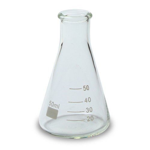 213G18 Karter Scientific 50ml Narrow Mouth Erlenmeyer Flask (Pack of 12)