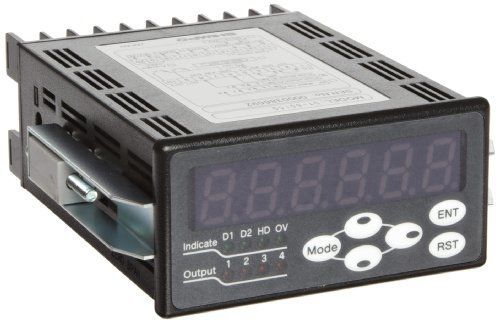 Shimpo DT-6601CG Bi-Directional LED Panel Mount Counter, -999999 - +999999