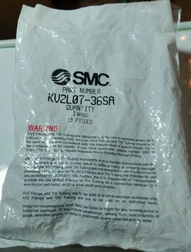 SMC KV2L07-36SA Pneumatic Fittings DOT-A Elbow, 1/4&#034; Tubing, 3/8&#034;NPT