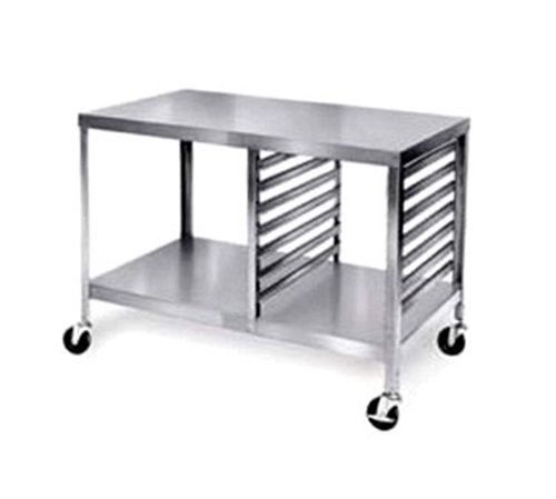 Lakeside 130 Work Table portable stainless steel 27&#034; x 48&#034; top holds up to...