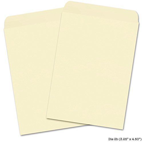 50 Blank Seed Envelopes 3.25 x 4.50 Self Sealing Ivory