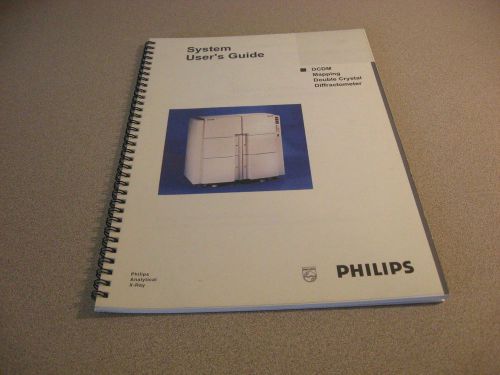Philips DCDM Mapping Double Crystal Diffractometer System User&#039;s Guide