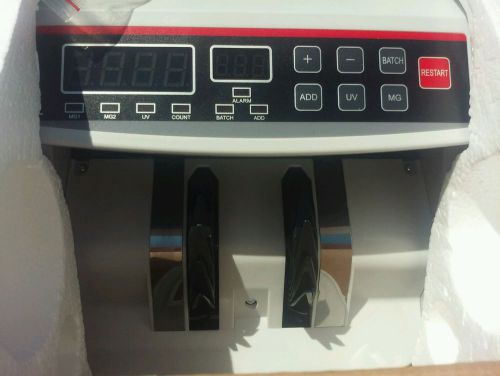 Money Bill Counter Counting Machine Counterfeit Detector UV &amp; MG Cash Bank