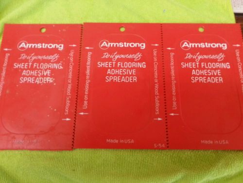 3* Armstrong Sheet Flooring Adhesive Spreader S-54 Box - MADE IN USA